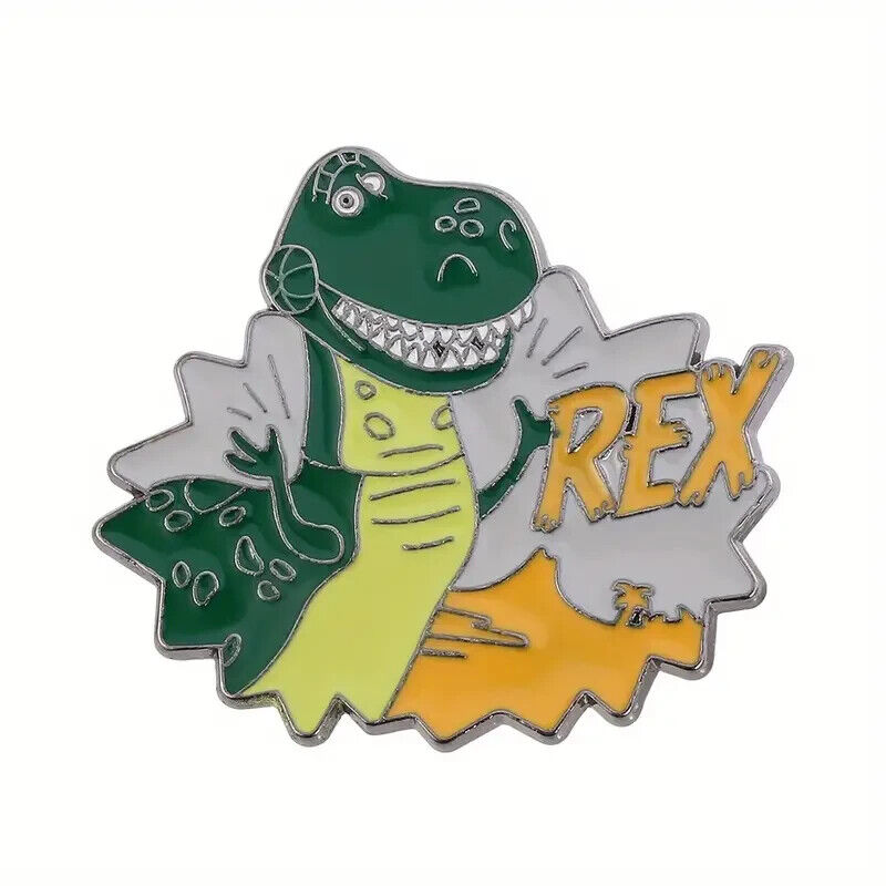 REX PIN Toy Story Dinosaur Disney/Pixar Toon Cartoon Gift Enamel Lapel Brooch