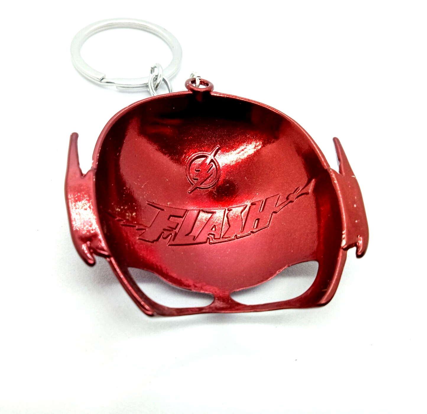 THE FLASH KEYCHAIN Red Helmet/Mask DC Comics Superhero Key Chain/Keyring