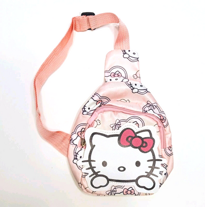 HELLO KITTY CROSS-BODY BAG Cute Small Cartoon Girl's Fanny Pack Chest Purse