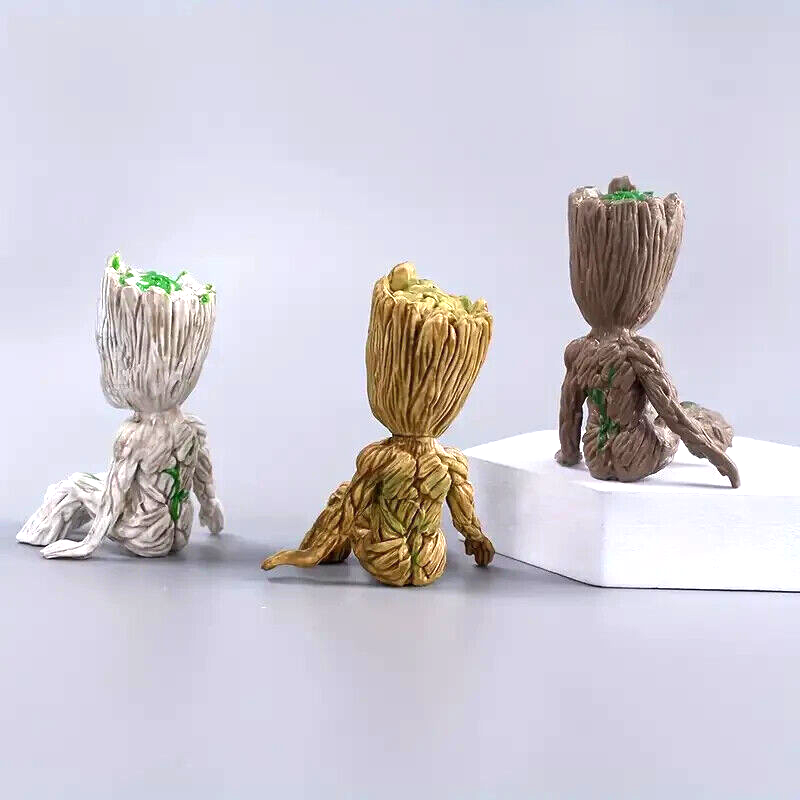 GROOT FIGURINES (3pcs) Marvel Guardians of the Galaxy Miniature Display Statues