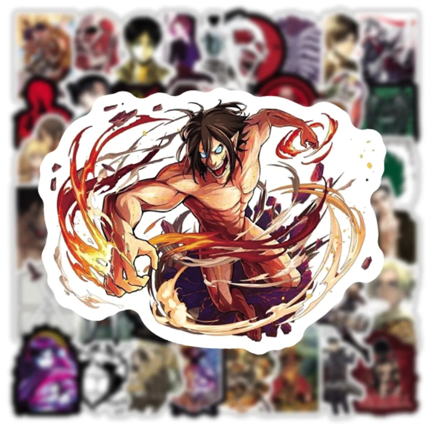 ATTACK ON TITAN STICKERS (100pcs) One-Hundred Die-Cut Anime/Manga Decal