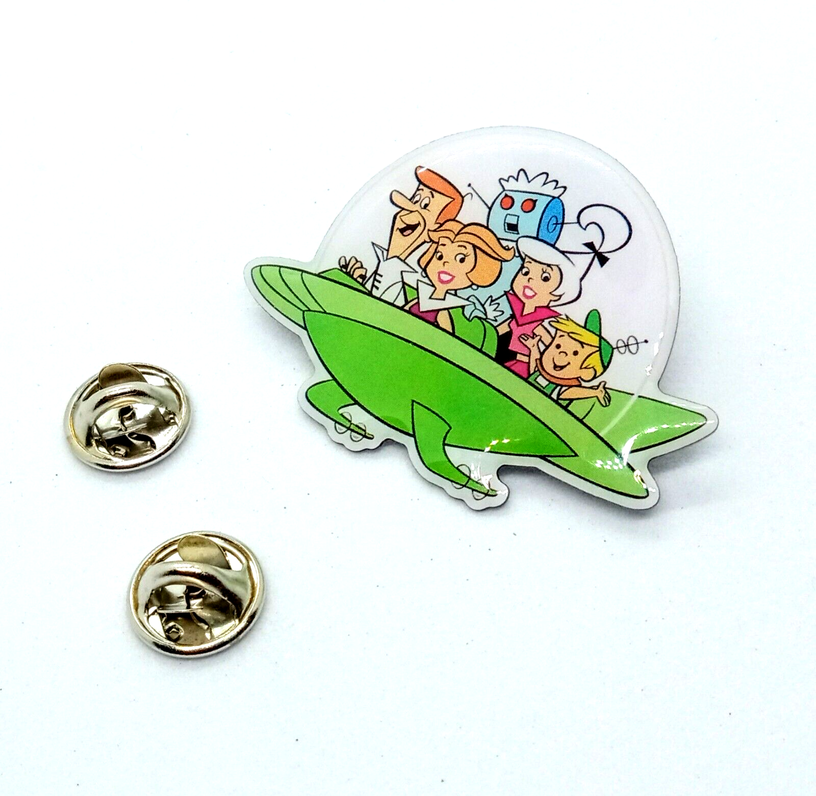 THE JETSONS PIN Flying Car Classic Cartoon Enamel Lapel Brooch (Cool Retro Gift)