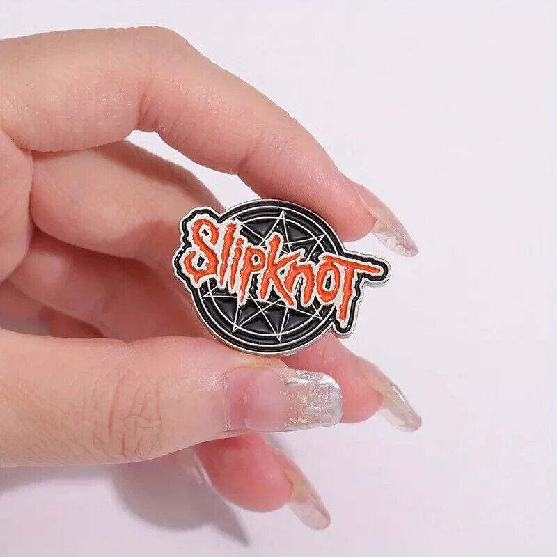 SLIPKNOT PIN Music 90s Metal Band Gift Enamel Lapel Brooch