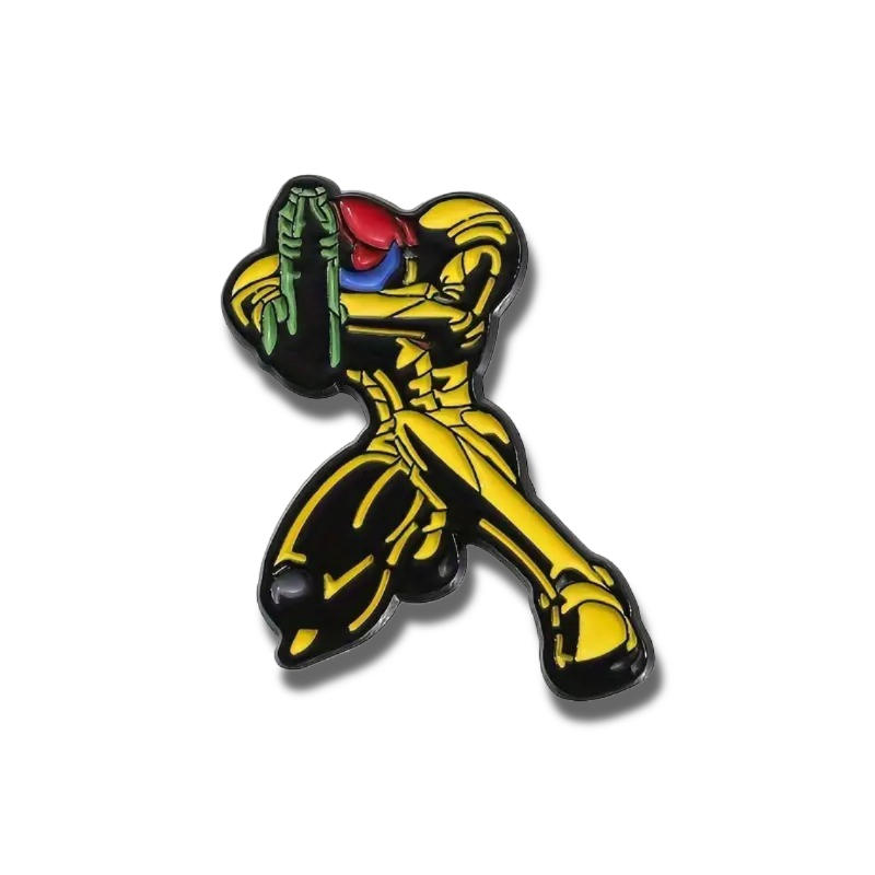 SAMUS ARAN PIN Metroid Nintendo Video Game Lapel Enamel Brooch (Cool Gift!)