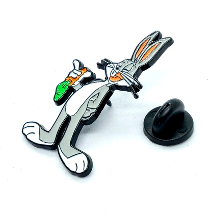 BUGS BUNNY PIN Looney Tunes Warner Bros. Classic Cartoon Enamel Lapel Brooch