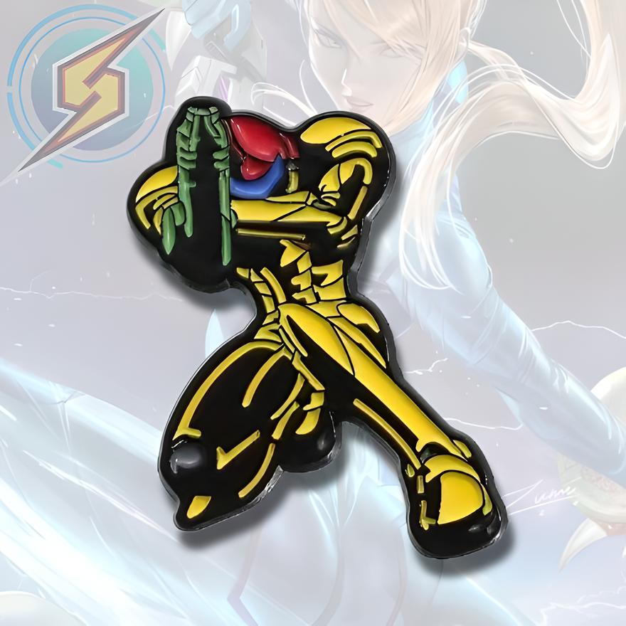 SAMUS ARAN PIN Metroid Nintendo Video Game Lapel Enamel Brooch (Cool Gift!)