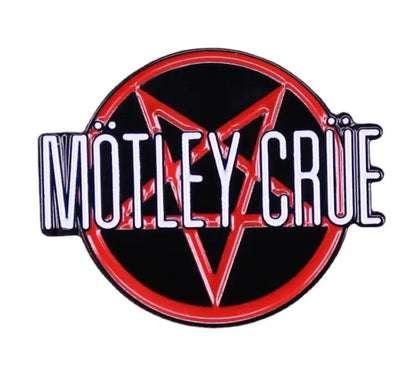 MOTLEY CRUE PIN Music 80s/90s Heavy Metal Rock Band Gift Enamel Lapel Brooch