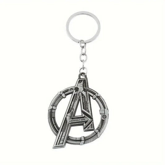 AVENGERS KEYCHAIN Large Silver "A" Metal Logo Marvel Gift Key Chain/Keyring