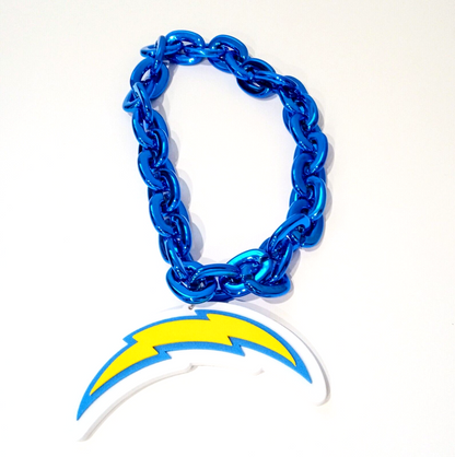 LOS ANGELES CHARGERS FOAM NECKLACE Blue Chain Large/Big Light-Weight Durable