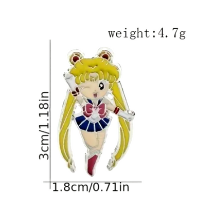 SAILOR MOON PIN Perfect Anime Gift! Enamel Lapel Brooch