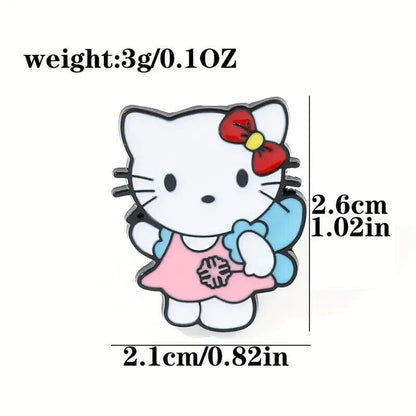 HELLO KITTY PLAY PIN SET (5pcs) Costume Professions Gift Enamel Lapel Brooch Lot