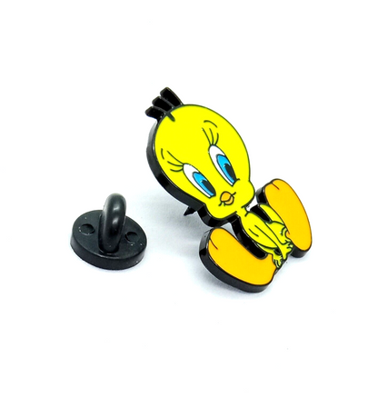 TWEETY BIRD PIN Warner Bros Looney Tunes Classic Cartoon Toon Gift Enamel Brooch