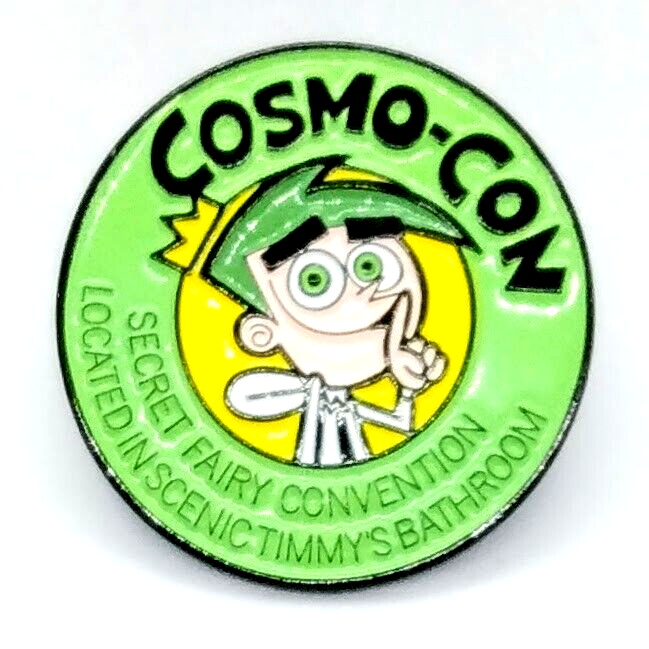 COSMO-CON PIN Retro Cartoon 90s 1990s Toon Fairly OddParents Gift Enamel Brooch