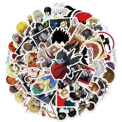 DEATH NOTE STICKERS (50pcs) Fifty Unique Die-Cut Anime/Manga Decal (Cool Gift!)