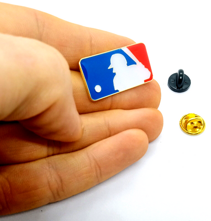 LOGOMAN PIN Baseball MLB Logo Batter Gift Enamel Hat Backpack Lapel Brooch