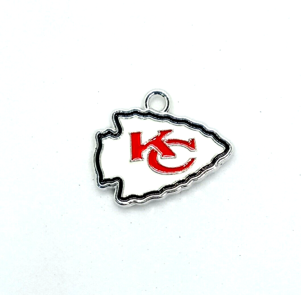 KANSAS CITY CHIEFS LOGO CHARM (x1) Big Discounts for Multiple Charms NFL Pendant