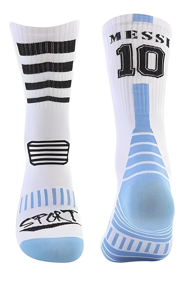 SOCCER SOCKS (Player Themed) Long Athletic Teenager/Adult Size 6-10 (You Choose)