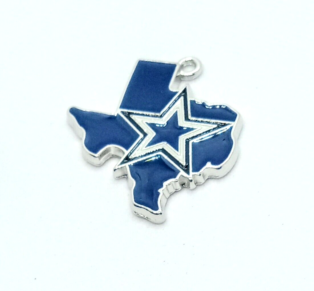 DALLAS COWBOYS TEXAS STATE CHARM (x1) Big Discounts for Multiple Charms Pendant