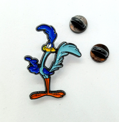 ROAD RUNNER PIN Looney Tunes Warner Bros. Roadrunner Cartoon Enamel Lapel Brooch