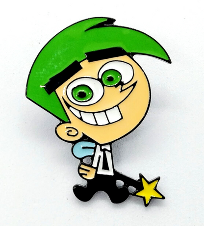 COSMO PIN Retro Cartoon 90s 1990s Toon Fairly OddParents Gift Enamel Brooch