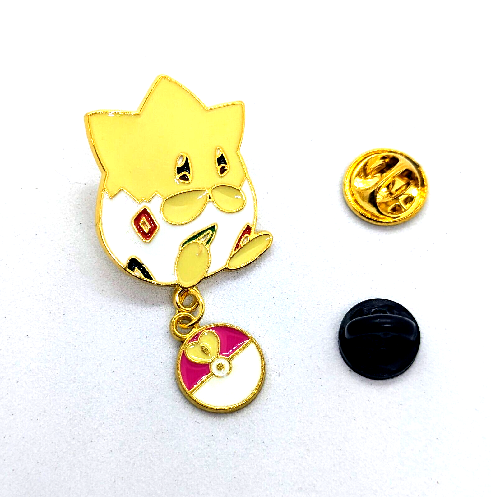 TOGEPI "DANGLING BALL" PIN Pokemon #152 Enamel Lapel Brooch (Cool Gift!)