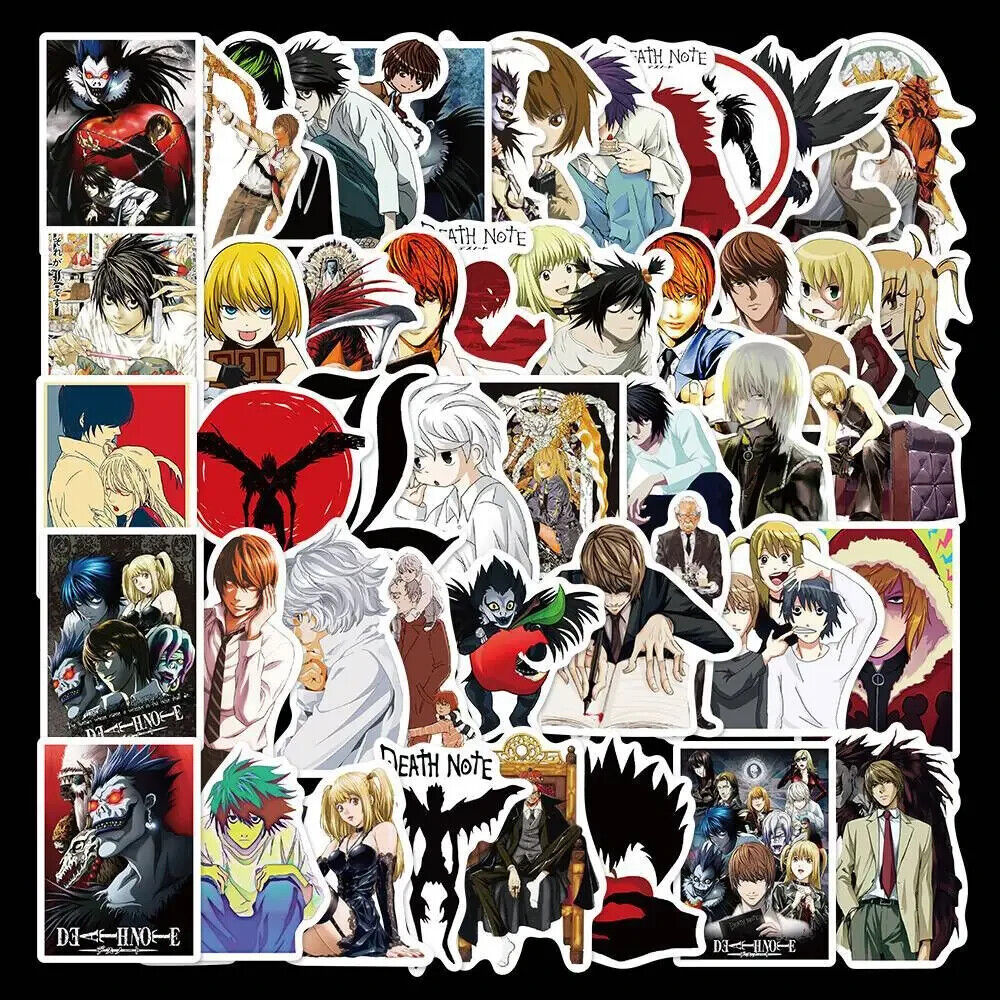 DEATH NOTE STICKERS (50pcs) Fifty Unique Die-Cut Anime/Manga Decal (Cool Gift!)