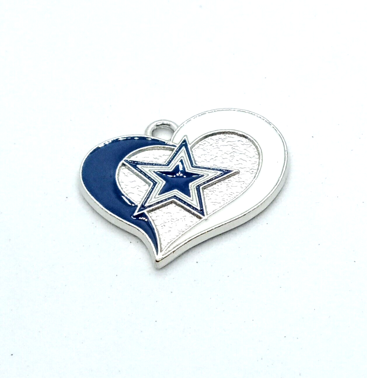 DALLAS COWBOYS HEART CHARM (x1) Big Discounts for Multiple Charms NFL Pendant