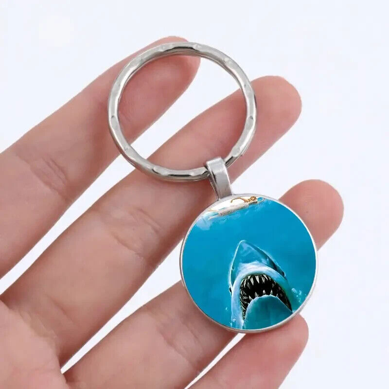 JAWS KEYCHAIN Shark Universal Pictures Film Classic Gift Key Chain/Keyring