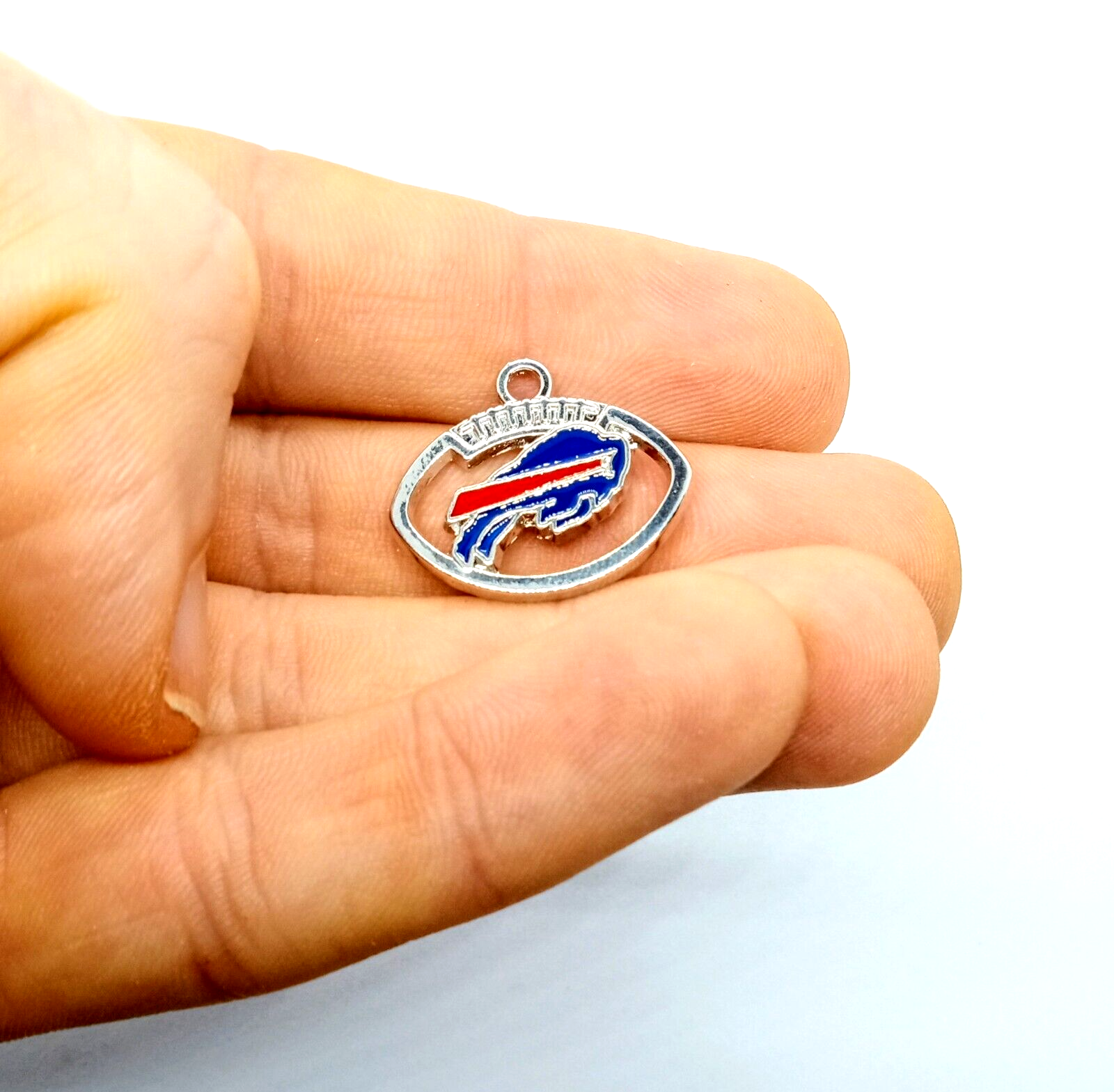 BUFFALO BILLS FOOTBALL CHARM (x1) Big Discounts for Multiple Charms NFL Pendant