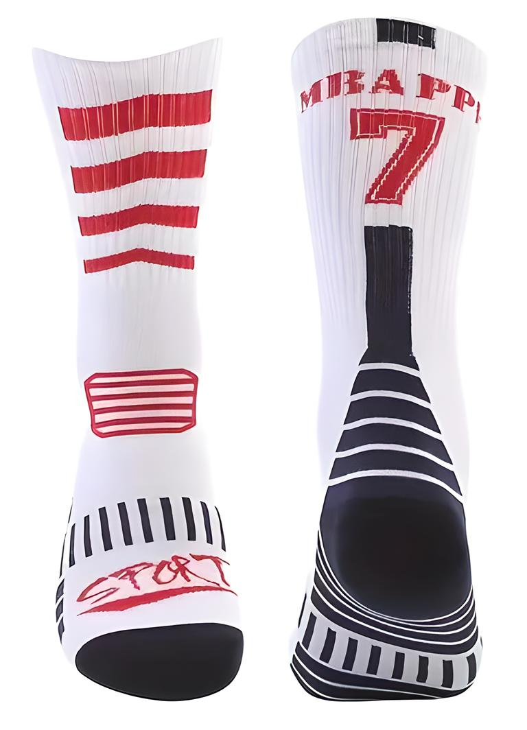 SOCCER SOCKS (Player Themed) Long Athletic Teenager/Adult Size 6-10 (You Choose)