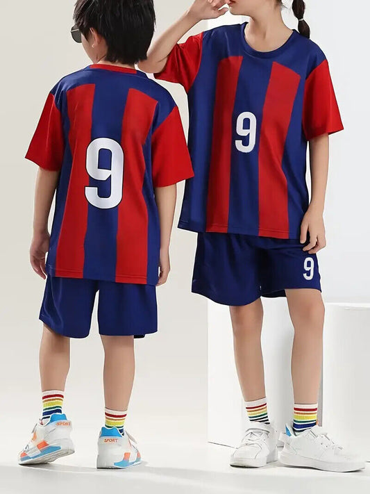 YOUTH SOCCER UNIFORM Kid's/Boy's/Girl's Lewandowski Jersey Shorts (Pick Ur Size)