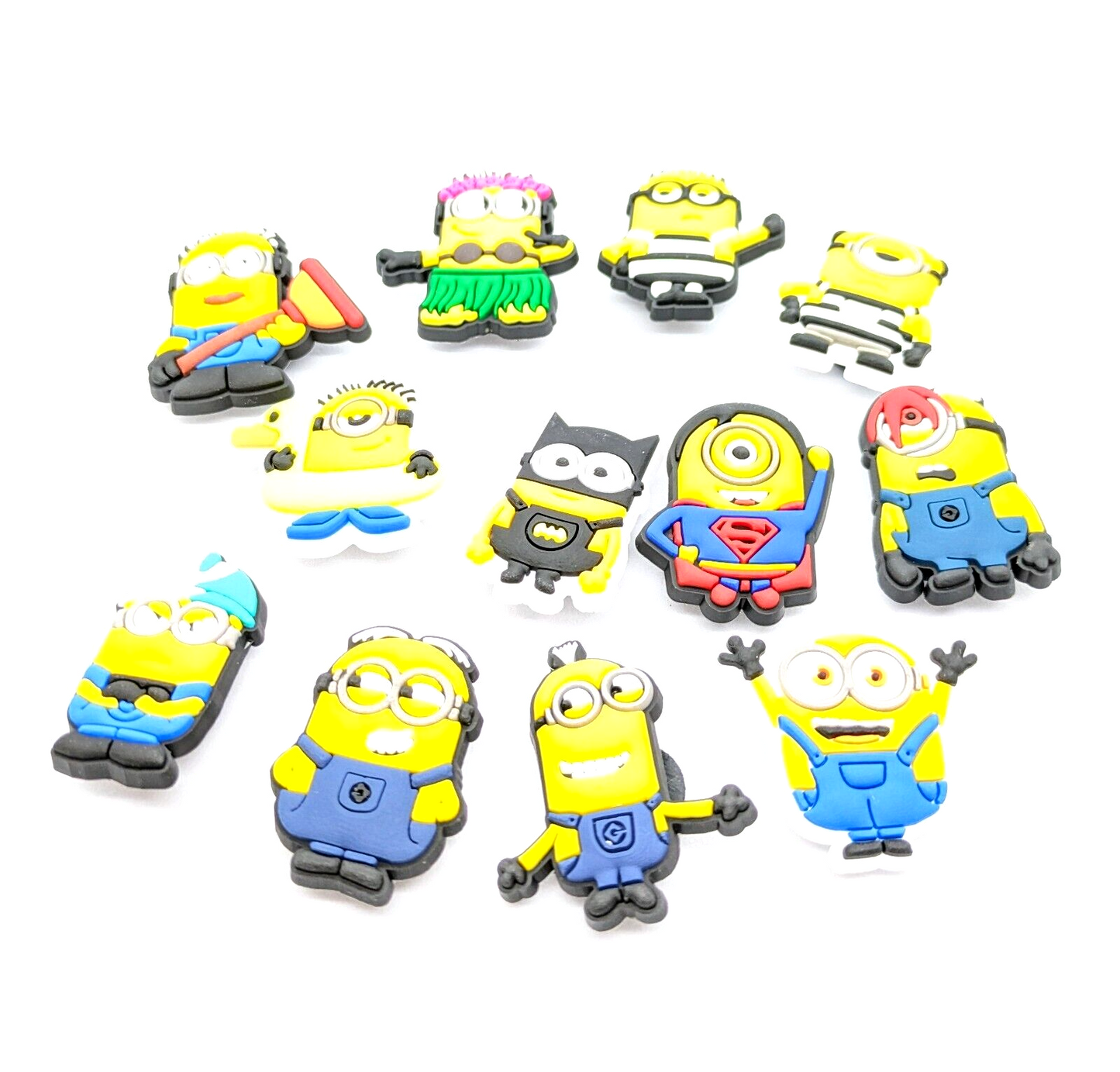 MINIONS SHOE CHARMS (12pcs) Despicable Me Fun Gift Set Lot