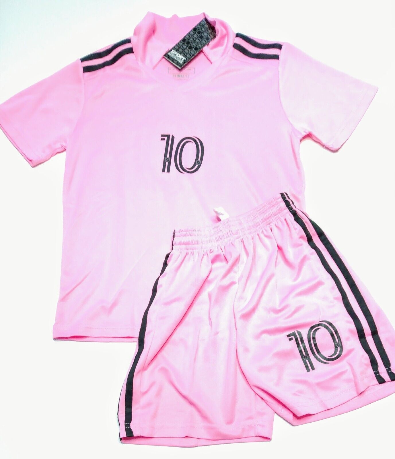 YOUTH SOCCER UNIFORM Pink Kid's/Boy's/Girl's Messi Jersey &Shorts (Pick Ur Size)