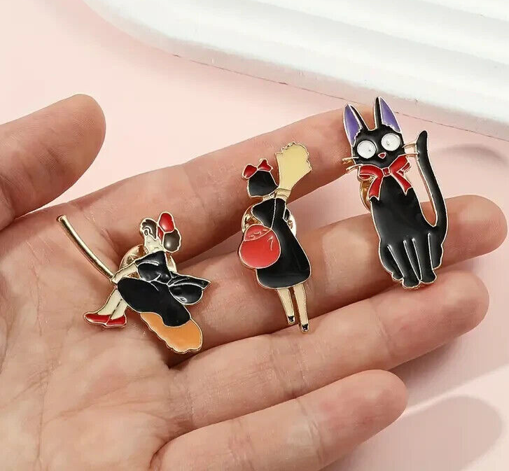 KIKI'S DELIVERY SERVICE PIN SET (3pcs) Anime Gift Enamel Lapel Brooch Lot