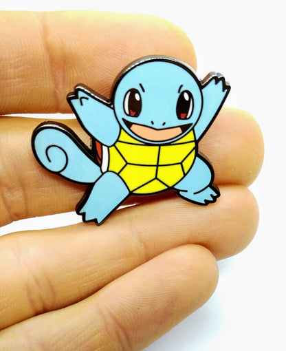 SQUIRTLE PIN Pokemon #007 Water Anime Enamel Lapel Brooch