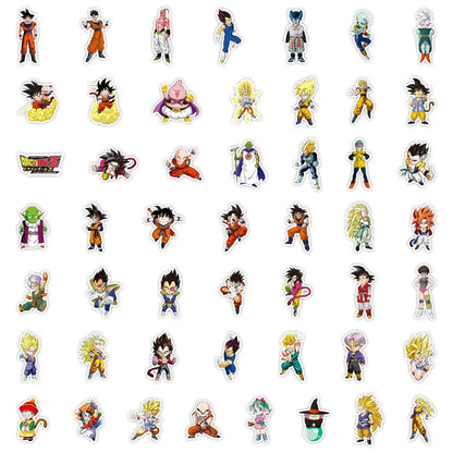 DRAGON BALL Z STICKERS (100pcs) Unique Die-Cut Glossy Vinyl Anime Decal (~2.5")