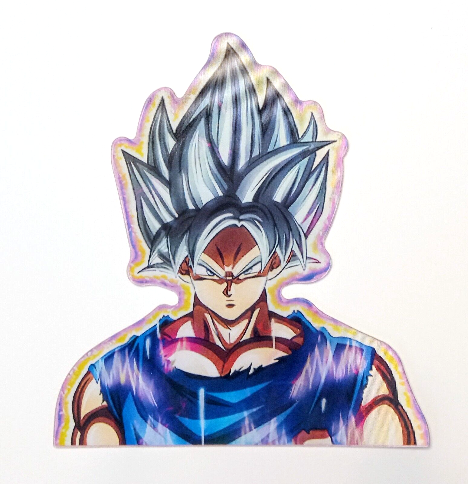 DRAGON BALL Z STICKER (1pcs) Large Tri-Color Goku Die-Cut DBZ Anime (See Video)