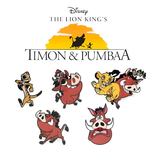 TIMON & PUMBAA PINS Disney's Lion King Set Gift Brooch (You Choose or ALL FIVE!)