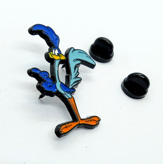 ROAD RUNNER PIN Looney Tunes Warner Bros. Roadrunner Cartoon Enamel Lapel Brooch