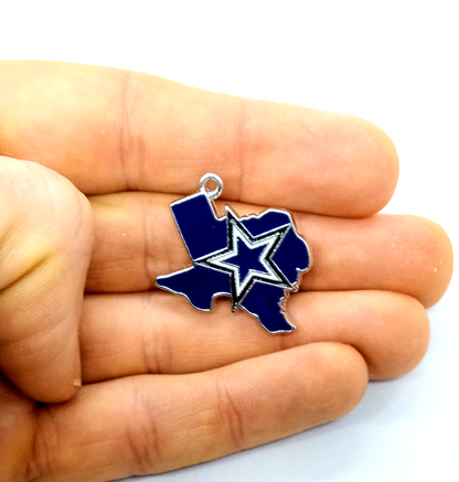 DALLAS COWBOYS TEXAS STATE CHARM (x1) Big Discounts for Multiple Charms Pendant