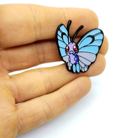 BUTTERFREE PIN Pokemon #012 Bug/Flying Anime Butterfly Enamel Lapel Brooch