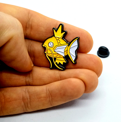 GOLDEN MAGIKARP PIN Shiny Pokemon Cute Gift Backpack/Hat/Lapel Enamel Brooch