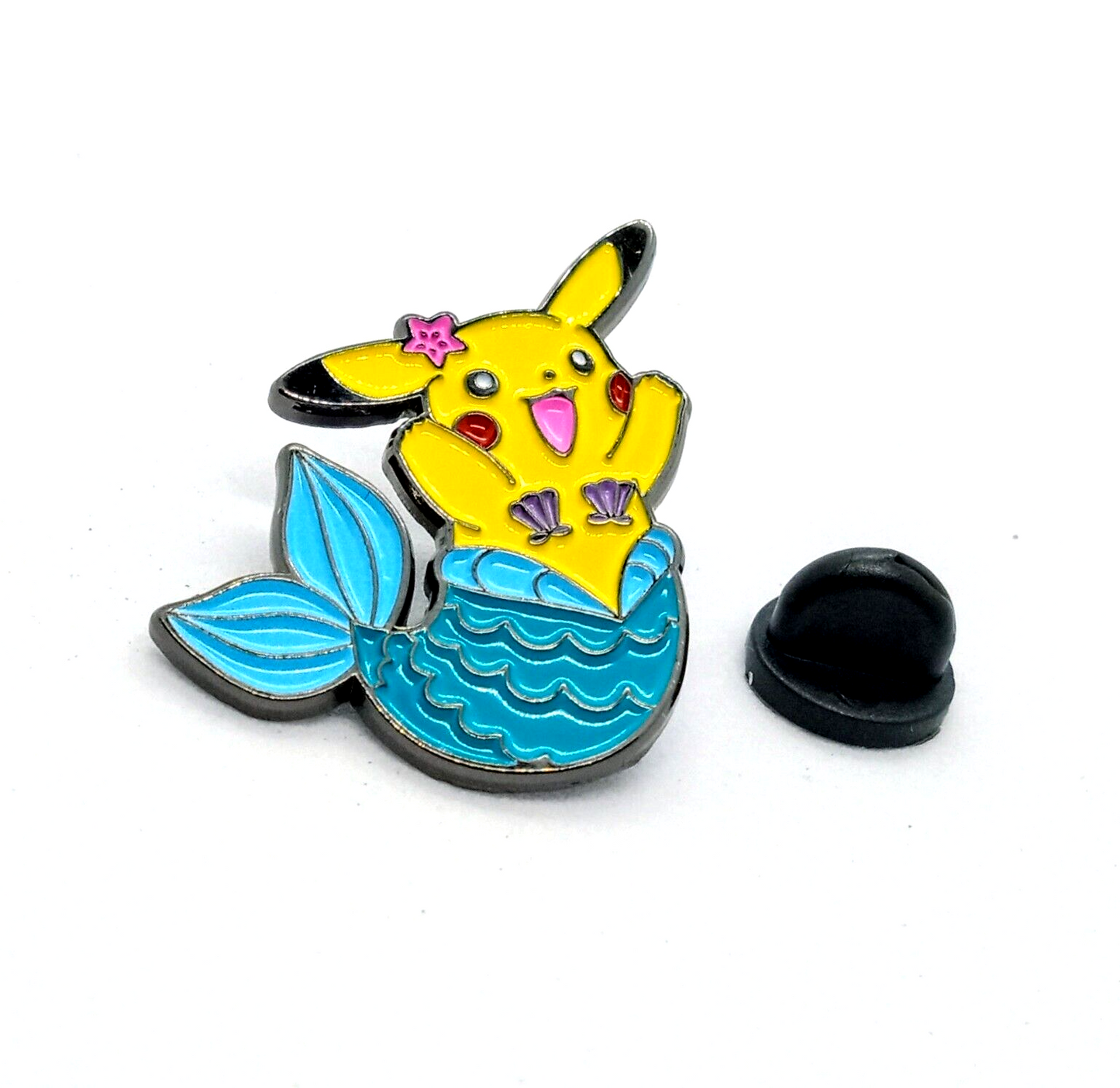 MERMAID PIKACHU PIN Pokemon Anime Enamel Lapel/Backpack/Hat Brooch (Fun Gift!)