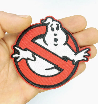 GHOSTBUSTERS PATCH Ghost Busters Cool Iron On Embroidery Embroidered Movie Logo