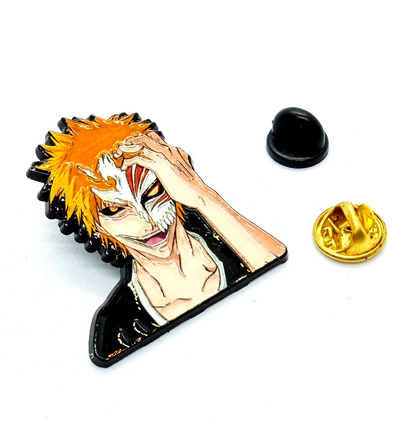 BLEACH ICHIGO HALF MASK PIN Anime/Manga Enamel Lapel Brooch (Sweet Gift!)