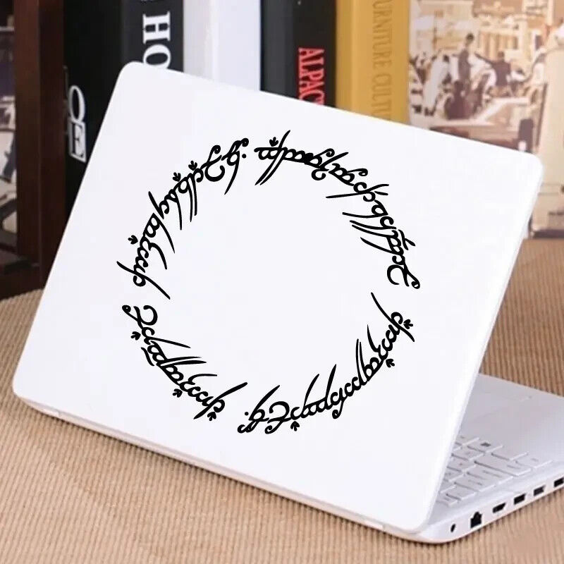 LORD OF THE RINGS STICKER Elvish Black Speech LOTR Transparent Vinyl Decal 5.9"