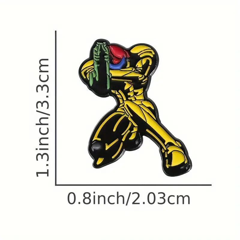 SAMUS ARAN PIN Metroid Nintendo Video Game Lapel Enamel Brooch (Cool Gift!)