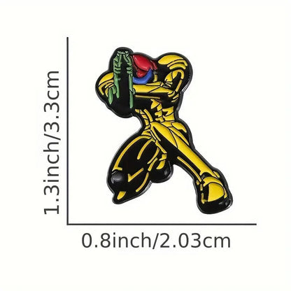 SAMUS ARAN PIN Metroid Nintendo Video Game Lapel Enamel Brooch (Cool Gift!)