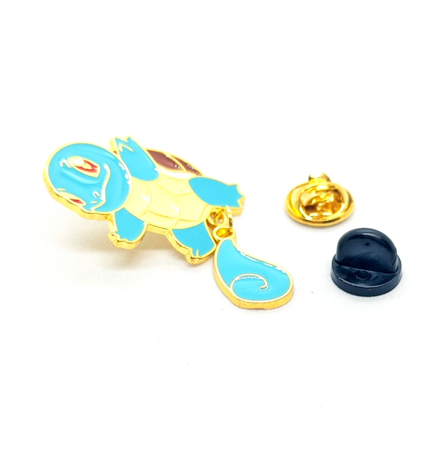 SQUIRTLE "DANGLING TAIL" PIN Pokemon #007 Enamel Lapel Brooch (Cool Gift!)