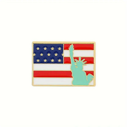 PATRIOTIC PINS American Flag USA Independence July 4th Lapel Brooch (You Choose)